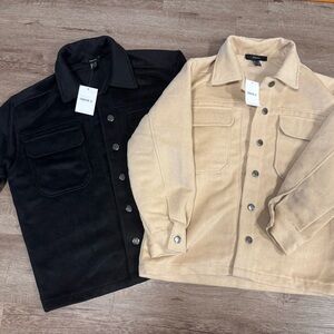 Womens Black and Tan Jackets